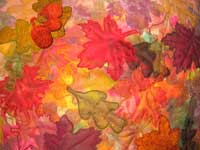 detail from green velvet cushion