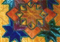 detail from yellow cushion